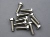 M5 x 16 Hex Head Screw, Stainless - 10 Pack